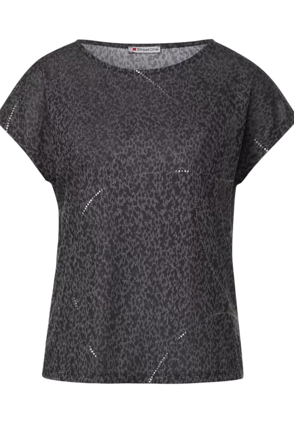 T-Shirt Mit Burn Out Dessin