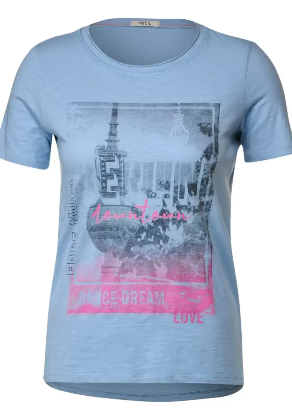 T-Shirt Mit City Fotoprint