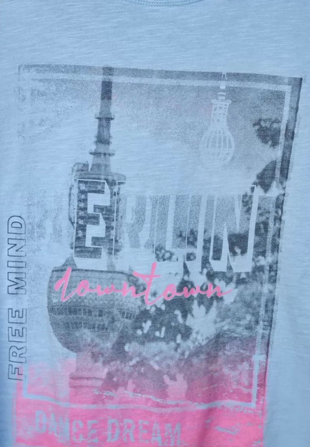 T-Shirt Mit City Fotoprint