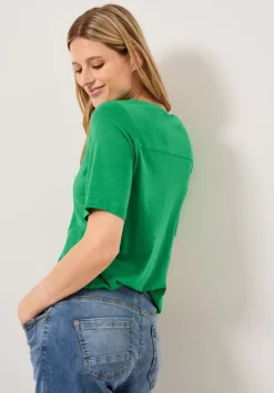 T-Shirt Mit Elastiksaum