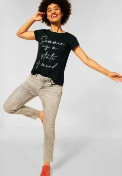 T-Shirt Mit Folienprint