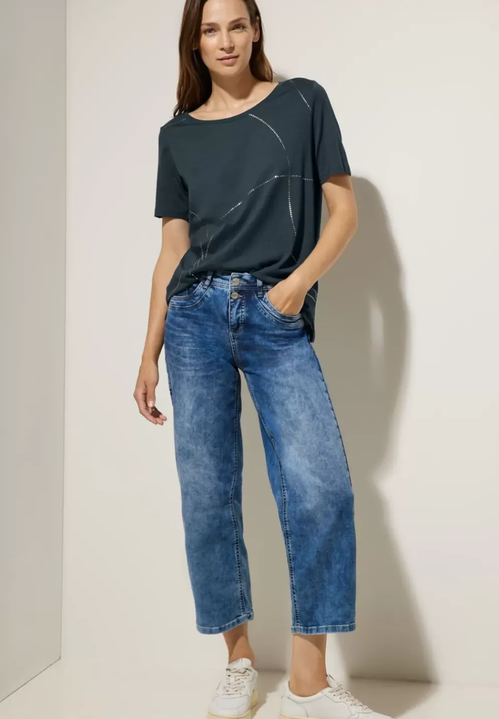 T-Shirt Mit Folienprint
