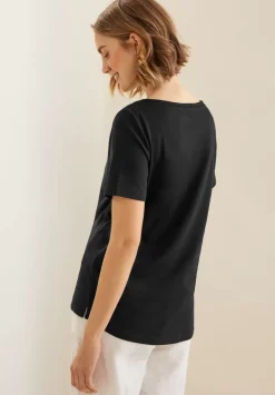 T-Shirt Mit Hakel Tapedetail