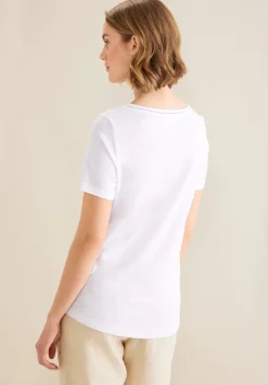 T-Shirt Mit Hakel Tapedetail