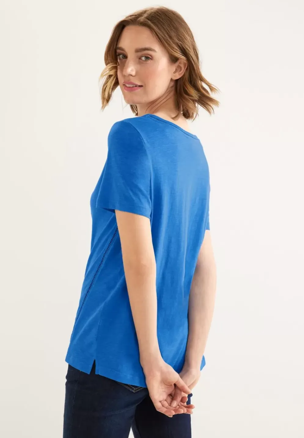 T-Shirt Mit Hakel Tapedetail