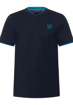 T-Shirt Mit Henleyausschnitt