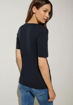 T-Shirt Mit Herz Ausschnitt