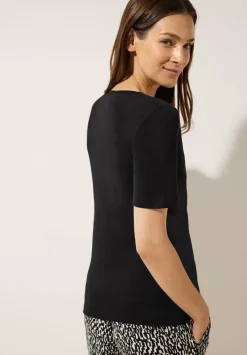 T-Shirt Mit Herz Ausschnitt