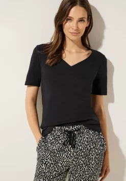 T-Shirt Mit Herz Ausschnitt