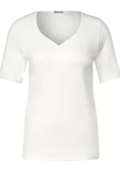 T-Shirt Mit Herz Ausschnitt