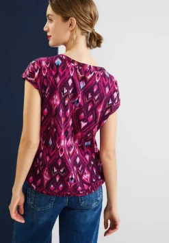 T-Shirt Mit Ikat Print