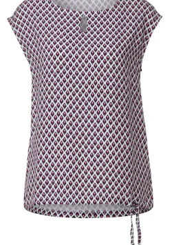 T-Shirt Mit Ikatprint