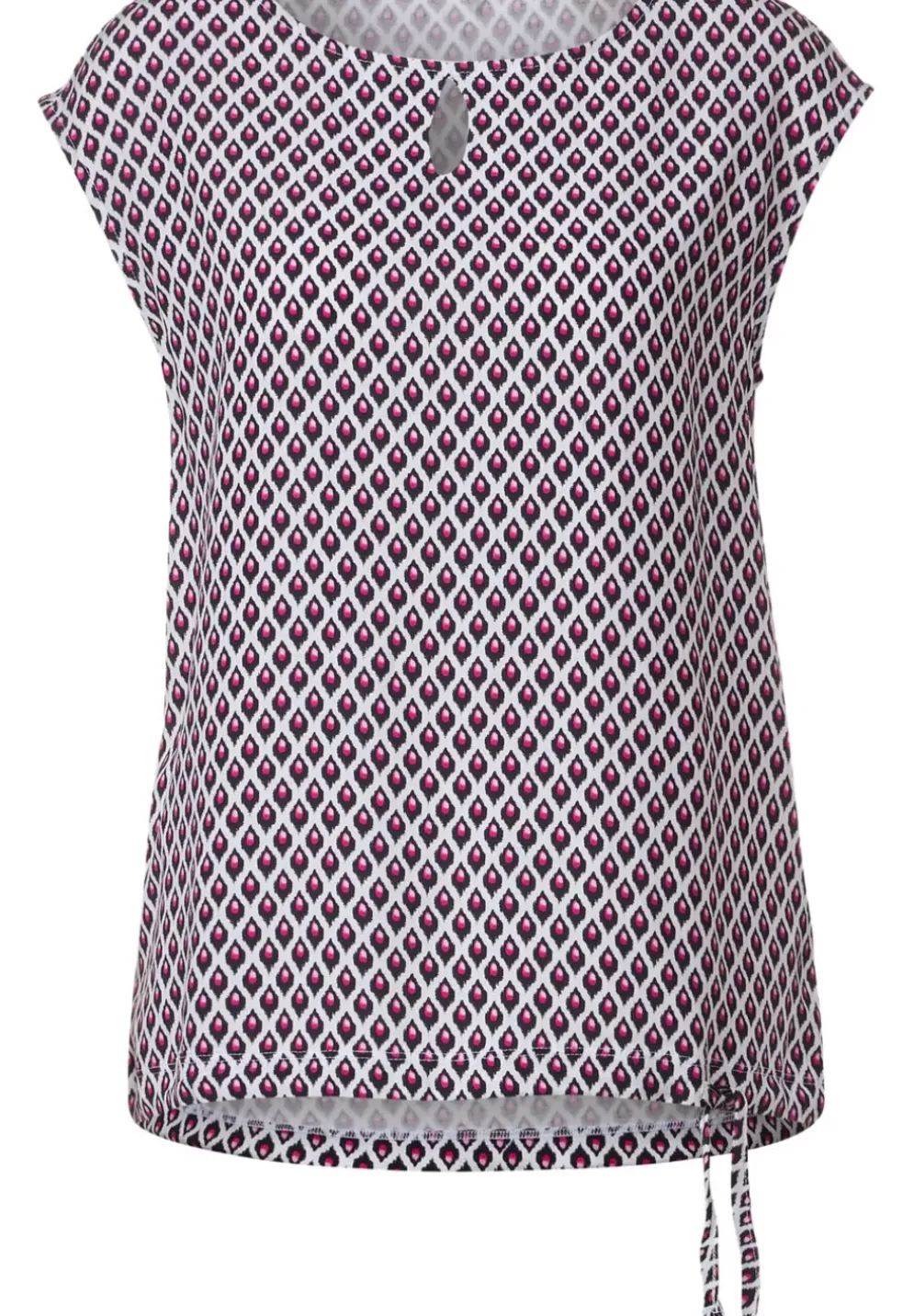 T-Shirt Mit Ikatprint