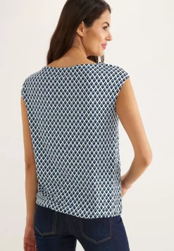 T-Shirt Mit Ikatprint
