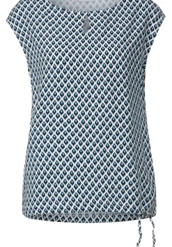 T-Shirt Mit Ikatprint