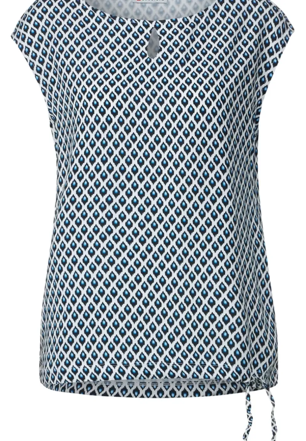 T-Shirt Mit Ikatprint