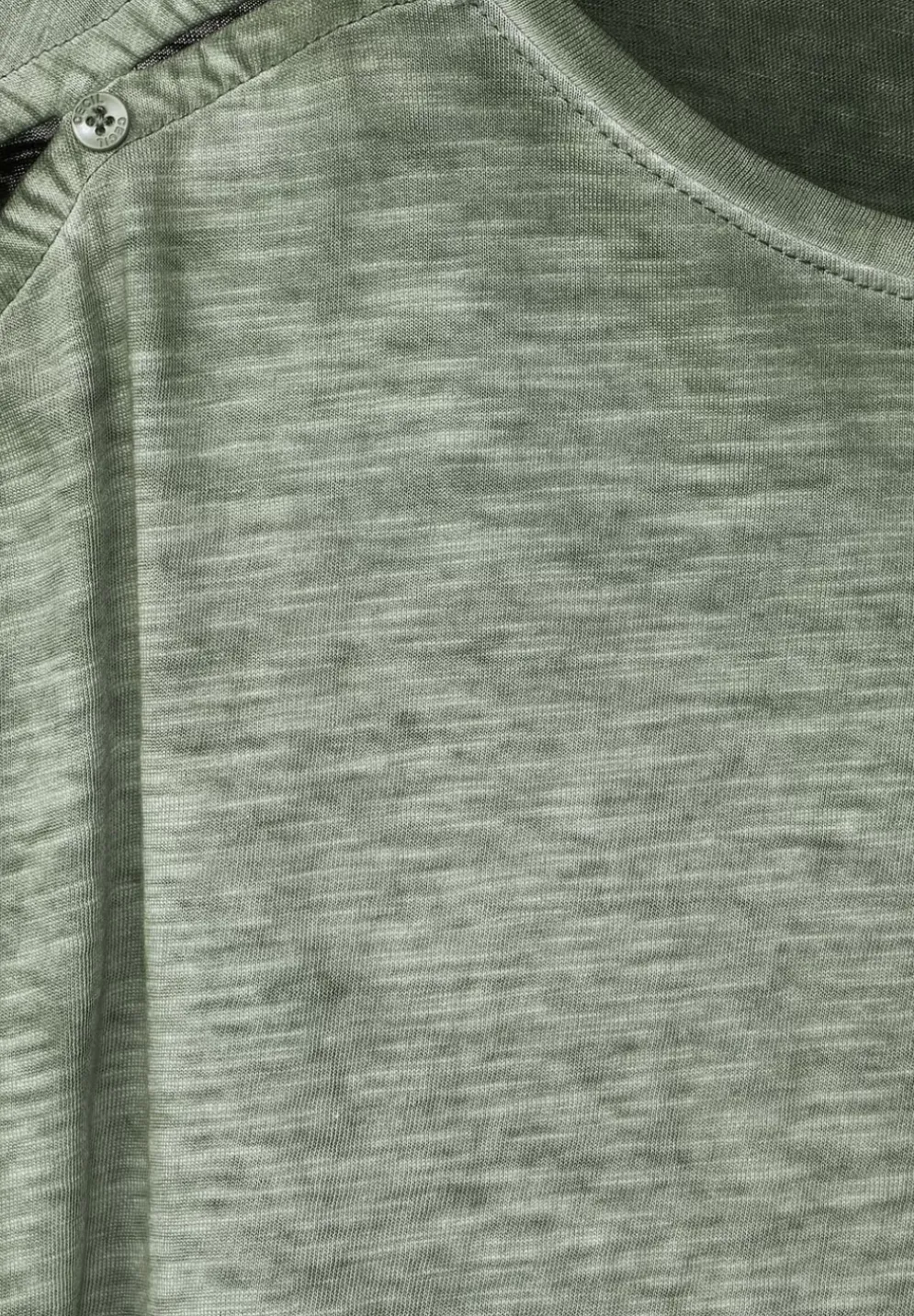 T-Shirt Mit Knopfdessin