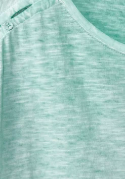 T-Shirt Mit Knopfdessin