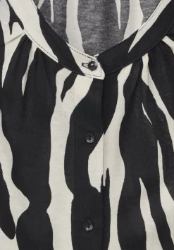 T-Shirt Mit Knopfdessin
