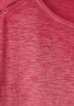 T-Shirt Mit Knopfdessin
