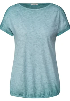 T-Shirt Mit Knopfdessin