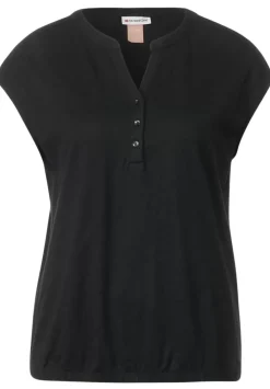 T-Shirt Mit Knopfleiste