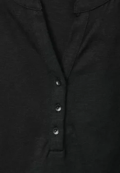 T-Shirt Mit Knopfleiste