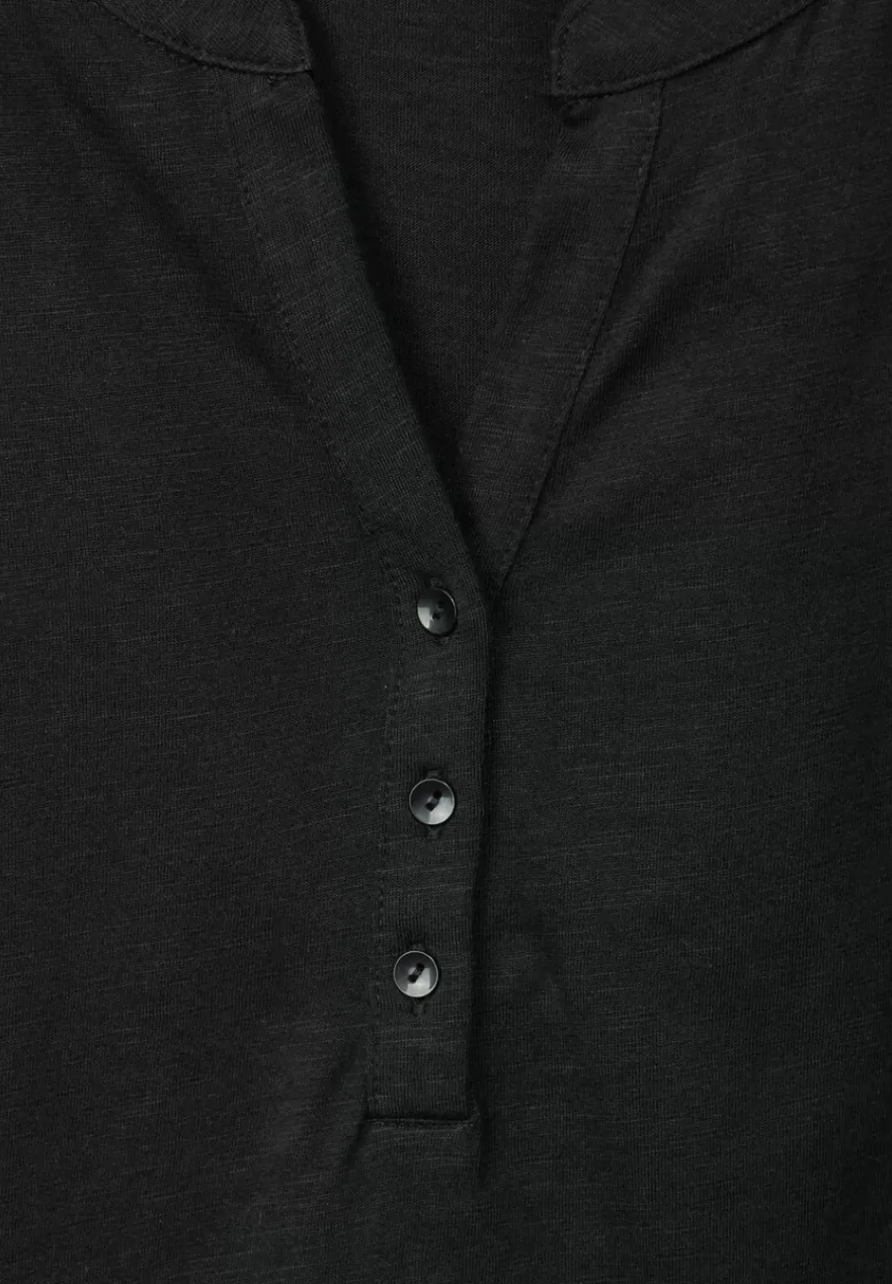 T-Shirt Mit Knopfleiste
