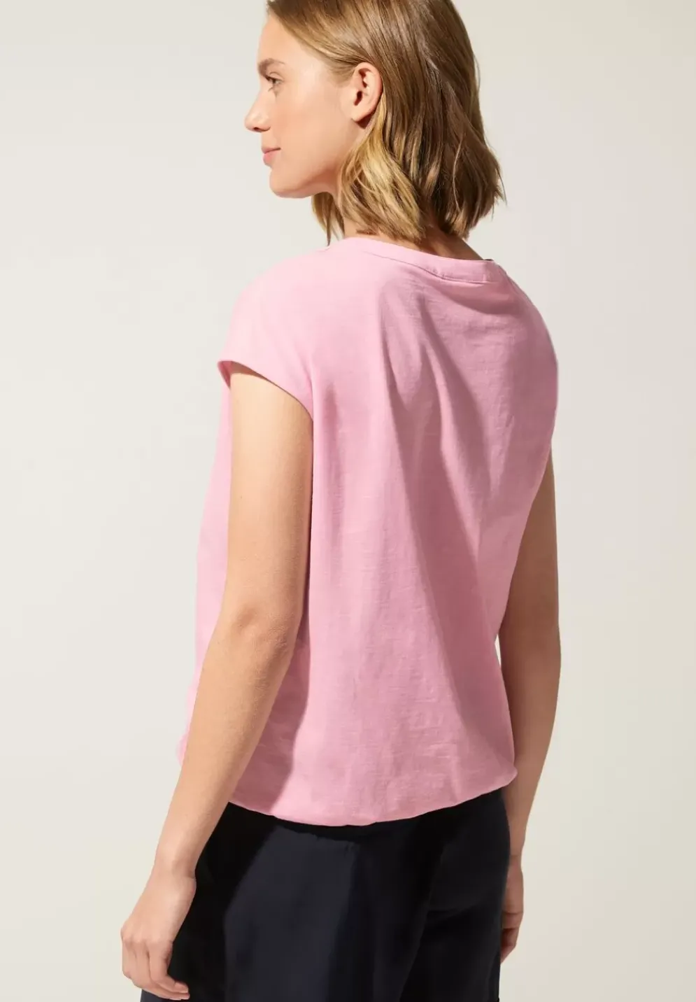 T-Shirt Mit Knopfleiste