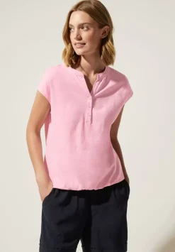T-Shirt Mit Knopfleiste