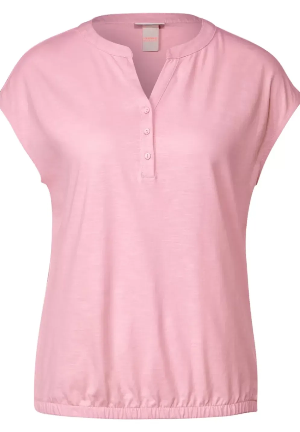 T-Shirt Mit Knopfleiste