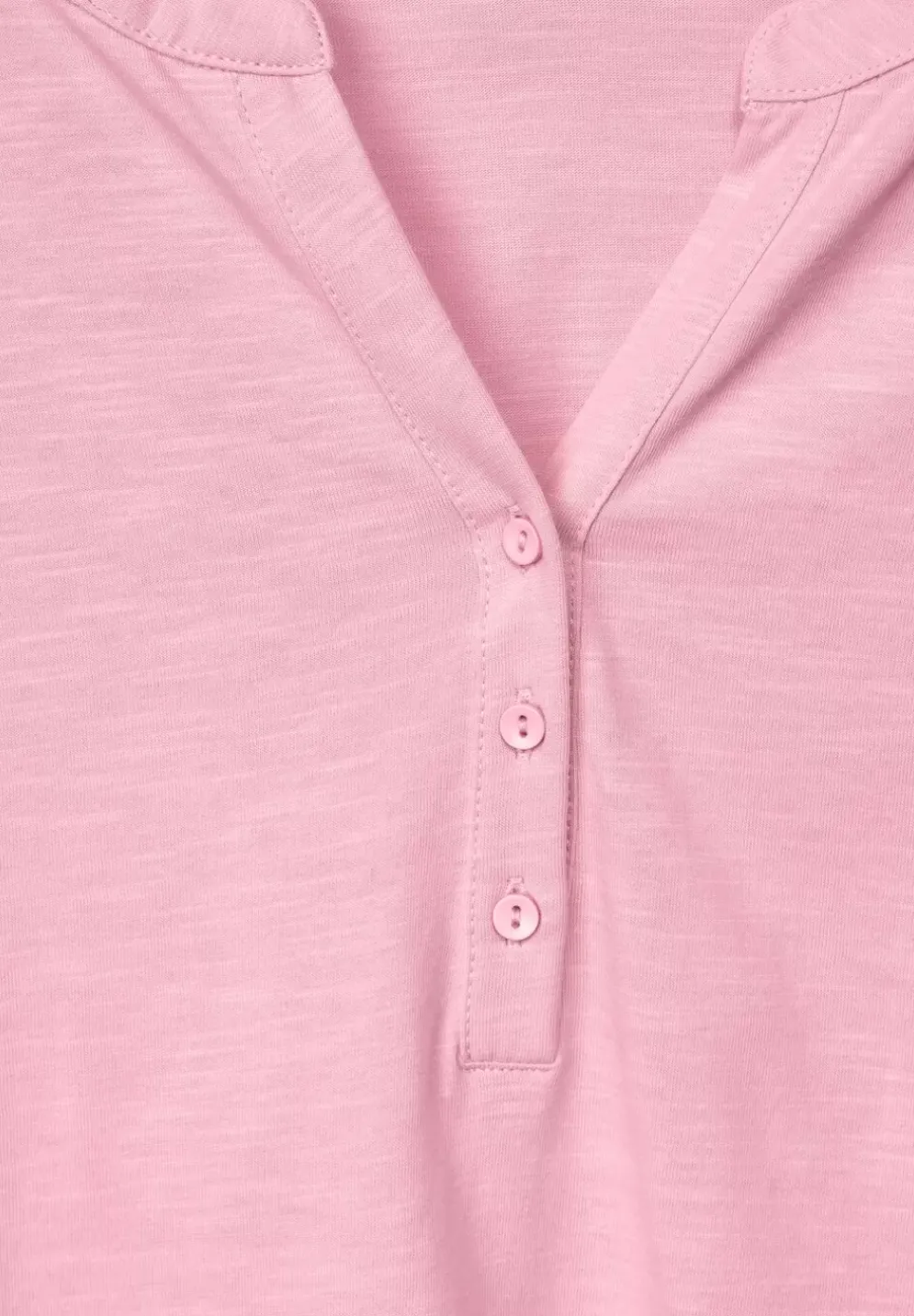 T-Shirt Mit Knopfleiste