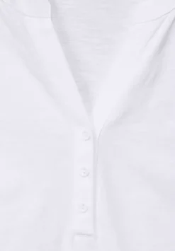 T-Shirt Mit Knopfleiste