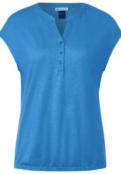 T-Shirt Mit Knopfleiste