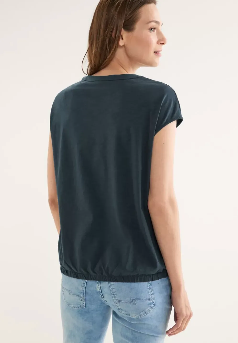 T-Shirt Mit Knopfleiste