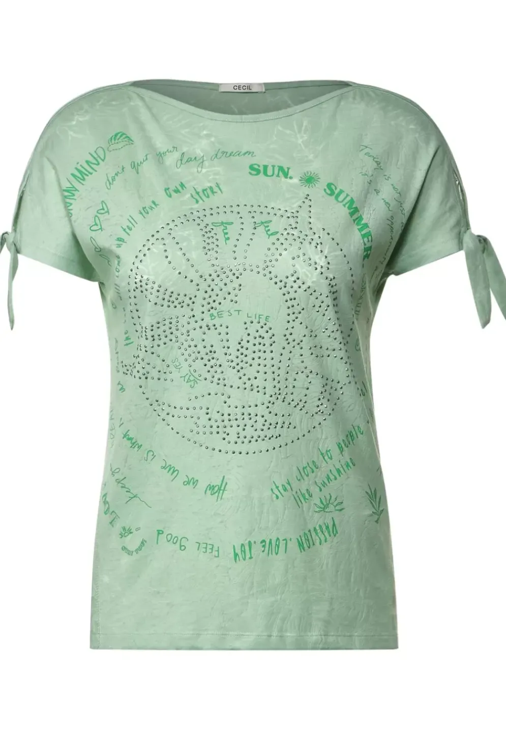 T-Shirt Mit Knotendetail