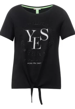 T-Shirt Mit Knotendetail