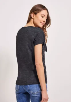T-Shirt Mit Knotendetail