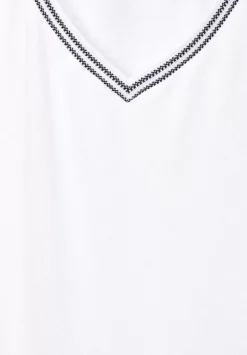 T-Shirt Mit Kontrasttape