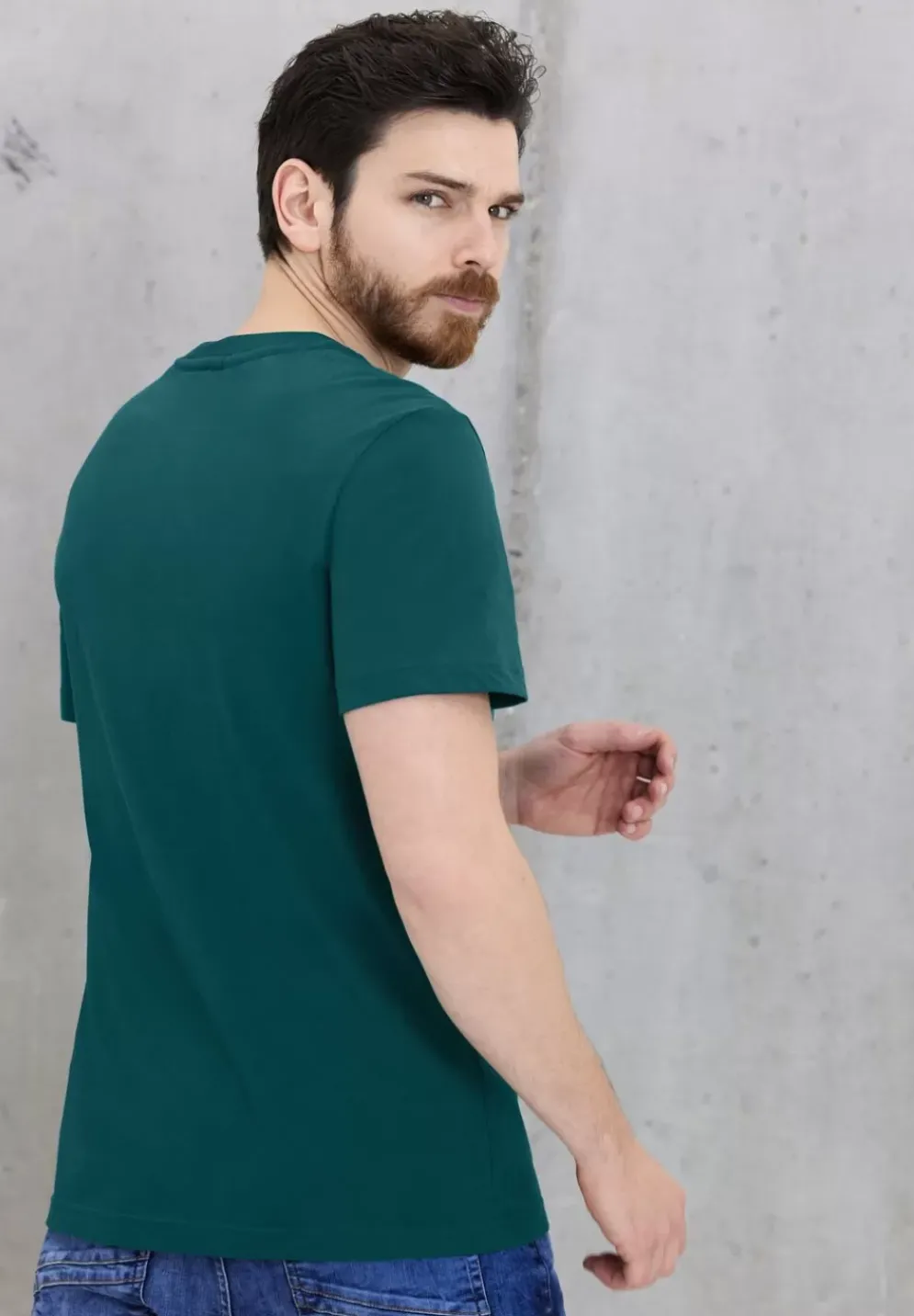 T-Shirt Mit Metallic Print