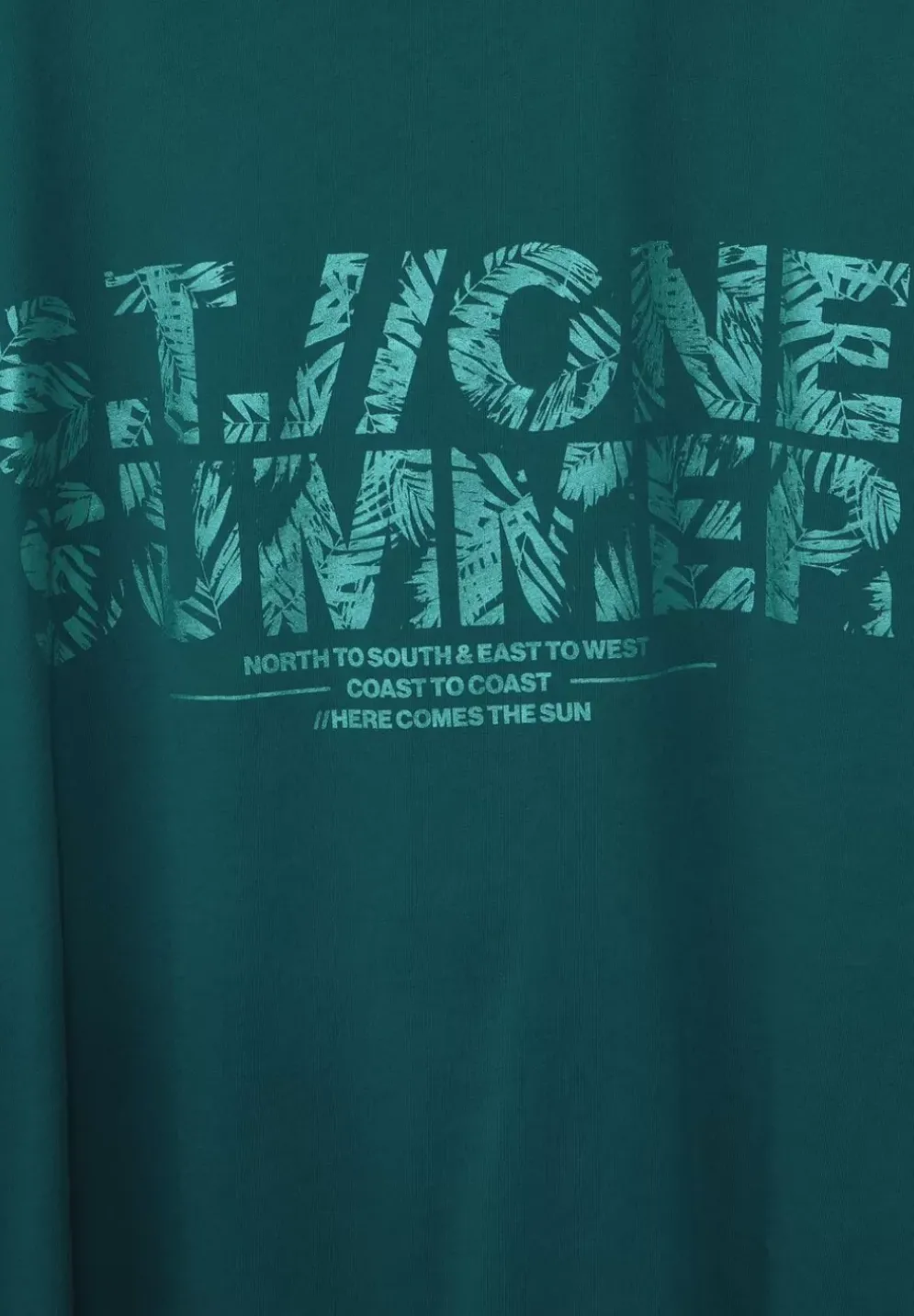 T-Shirt Mit Metallic Print