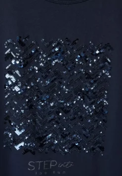 T-Shirt Mit Paillettendetail