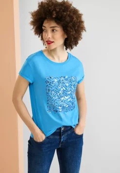 T-Shirt Mit Paillettendetail