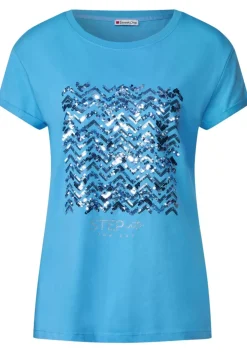 T-Shirt Mit Paillettendetail