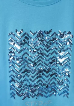 T-Shirt Mit Paillettendetail