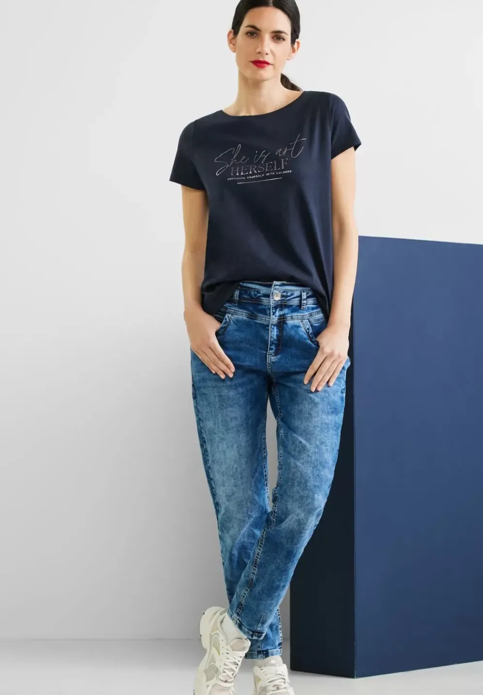 T-Shirt Mit Partprint
