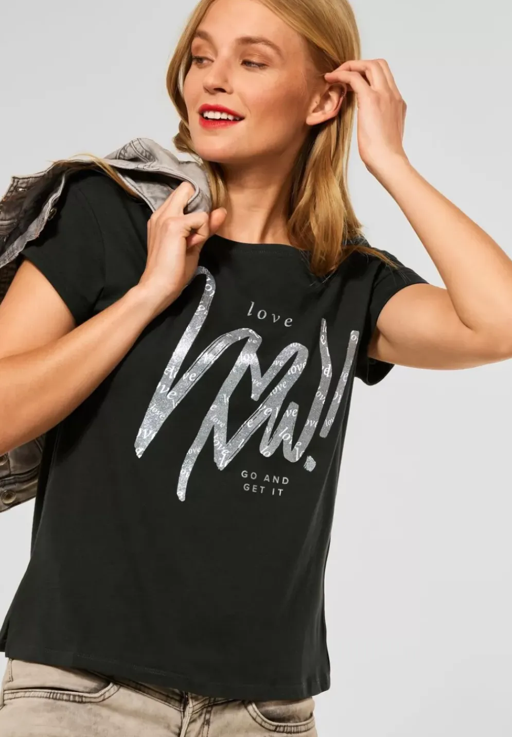 T-Shirt Mit Partprint