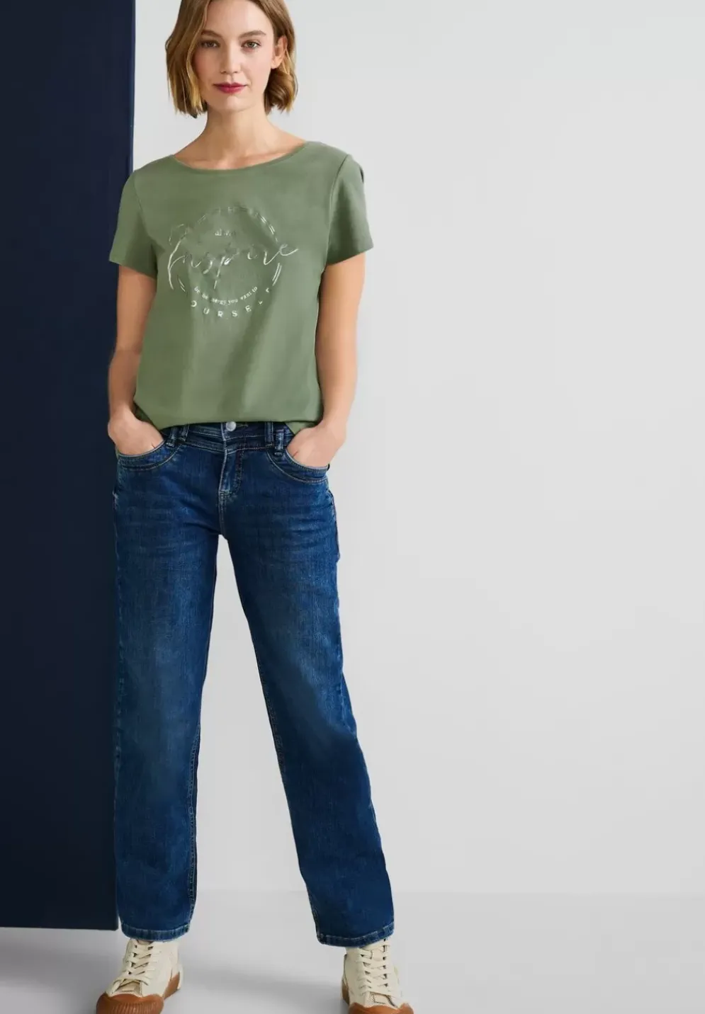 T-Shirt Mit Partprint