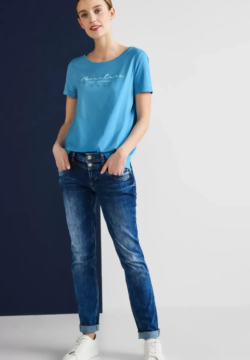 T-Shirt Mit Partprint