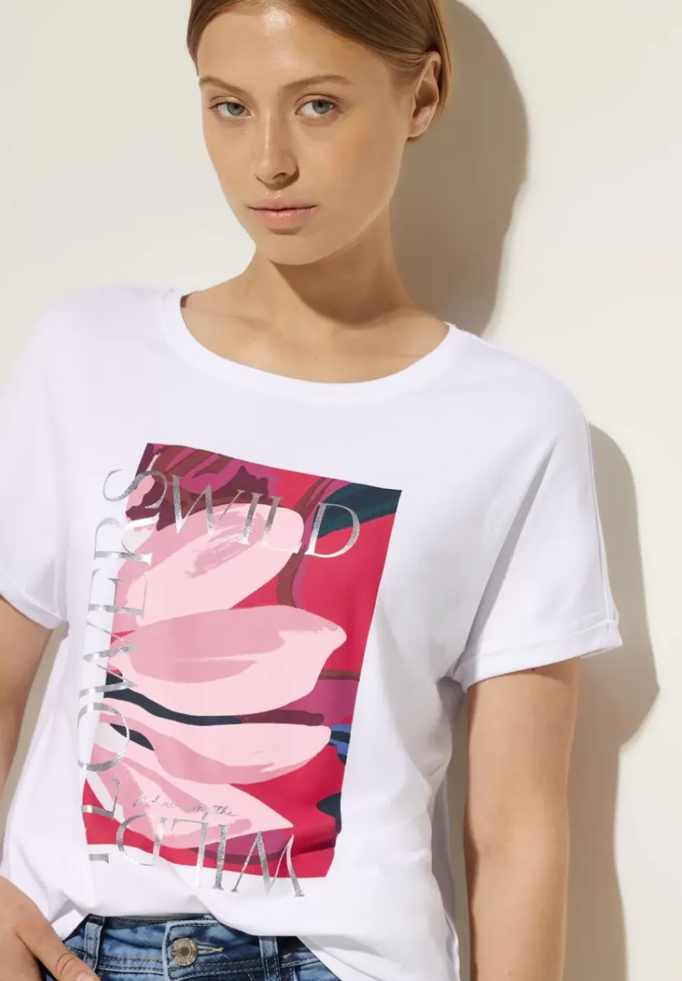 T-Shirt Mit Partprint